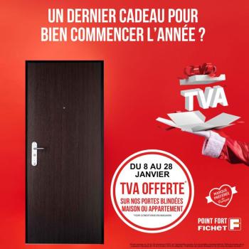 Offre Spéciale: TVA Offerte sur les Portes Blindées d'appartement Spheris S de Fichet jusqu'au 28 janvier 2024!