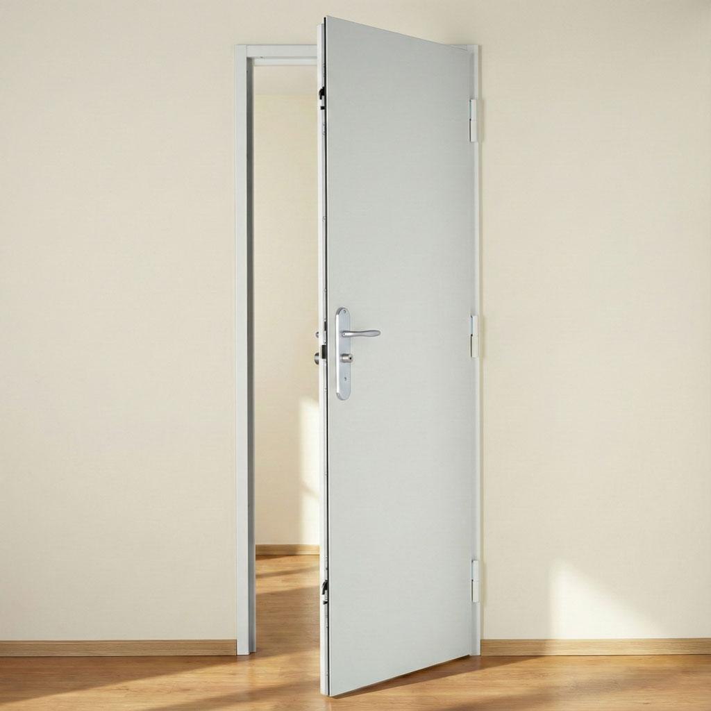 La porte de communication Fichet verrouille l'accès sensible entre le garage et l'habitation avec une serrure 5 points certifiée La porte de communication Fichet verrouille l'accès sensible entre le garage et l'habitation avec une serrure 5 points certifiée